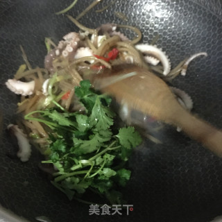 “咸菜”长腿蛸炒咸菜的做法步骤：17