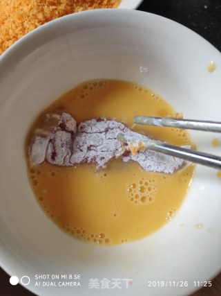 酥脆鸡排的做法步骤：7