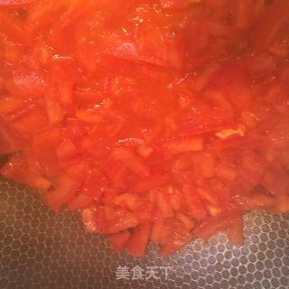 蕃茄鸡蛋炒年糕的做法步骤：4