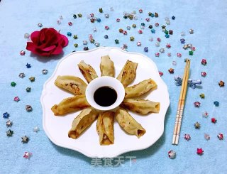#花样面食#猪肉韭菜锅贴的做法步骤：12
