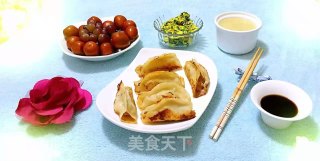 #花样面食#猪肉韭菜锅贴的做法步骤：15