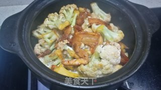 砂锅花菜的做法步骤：6