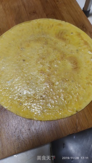 蛋皮培根卷的做法步骤：2