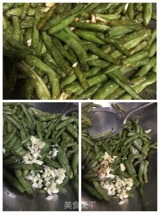 蒜香豆角的做法步骤：4