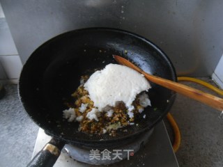 鸡蛋酱炒饭的做法步骤：8
