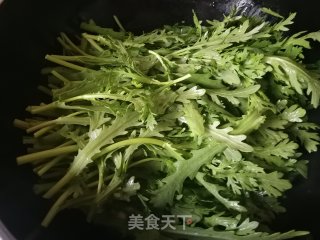 清烫茼蒿的做法步骤：4