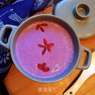 枸杞紫薯奶昔的做法步骤：6