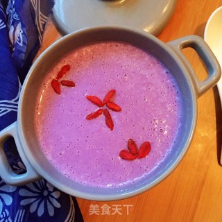 枸杞紫薯奶昔的做法步骤：7