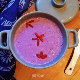 枸杞紫薯奶昔的做法步骤：8