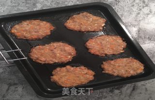 快手蔬菜肉饼减脂汉堡的做法步骤：8