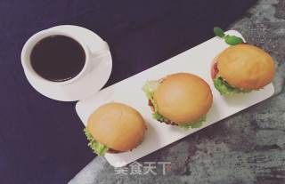 快手蔬菜肉饼减脂汉堡的做法步骤：11