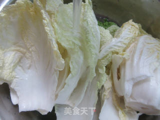 鸡蛋干炒黄芽菜的做法步骤：2