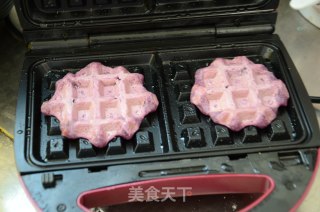 大米紫薯华夫饼的做法步骤：6