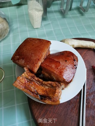梅菜扣肉的做法步骤：7