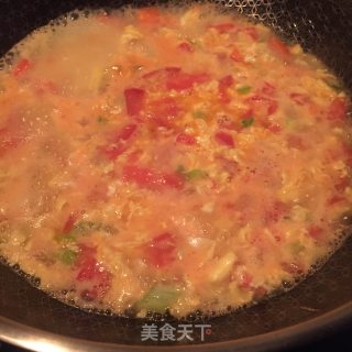番茄鸡蛋泡饭的做法步骤：6