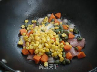 培根萝卜焖饭的做法步骤：3