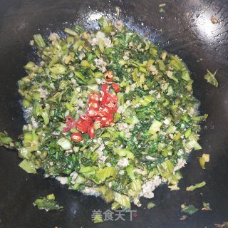 肉末炒辣菜的做法步骤：9