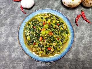 肉末炒辣菜的做法步骤：10