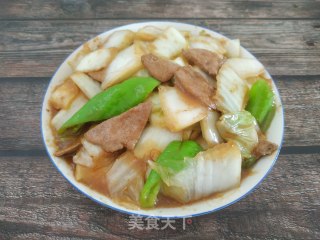 大白菜溜猪肝的做法步骤：10