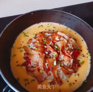 蟹柳抱蛋饭的做法步骤：9