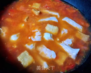 番茄金针菇丸子汤的做法步骤：5