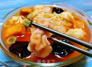 番茄金针菇丸子汤的做法步骤：10