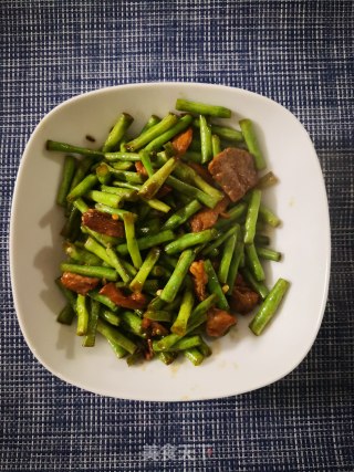＃暖心美食＃豇豆炒肉的做法步骤：6