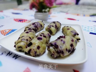 紫薯卷的做法步骤：9