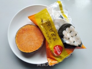 南瓜烧汤圆的做法步骤：1