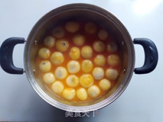 南瓜烧汤圆的做法步骤：7