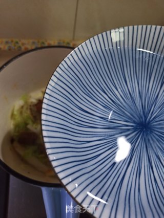 白菜牛肉酸汤面的做法步骤：6