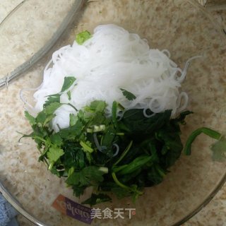 菠菜拌粉丝的做法步骤：4