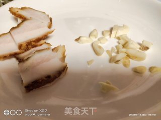 锅烧炒菜心的做法步骤：2