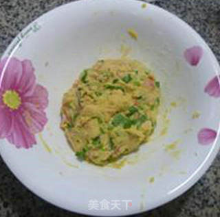 玉米面香芹肉末煎饼的做法步骤：9