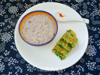 油麦菜鸡蛋饼的做法步骤：1