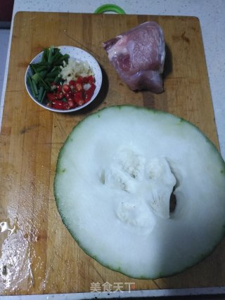 砂锅冬瓜肉末煲的做法步骤：1