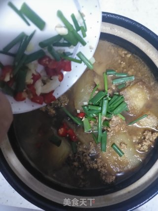 砂锅冬瓜肉末煲的做法步骤：15