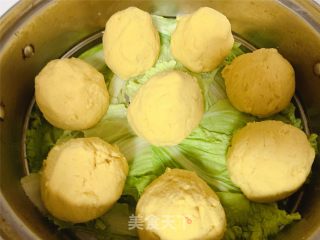 玉米豆面窝头（炫技作品）的做法步骤：5