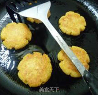 胡萝卜豆渣的利用~~~~~~胡萝卜豆渣饼（椒盐味）的做法步骤：9
