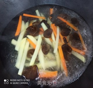 炒五色菜的做法步骤：1