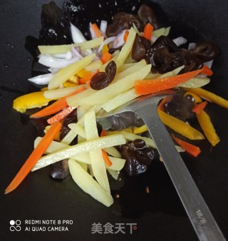 炒五色菜的做法步骤：2