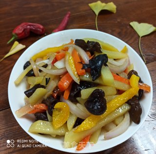 炒五色菜的做法步骤：5