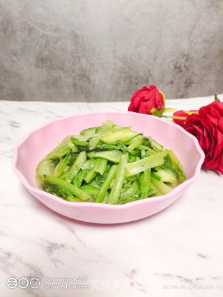 黄瓜炒青菜的做法步骤：9