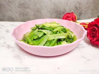 黄瓜炒青菜的做法步骤：10