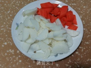 山药炒黑木耳的做法步骤：3