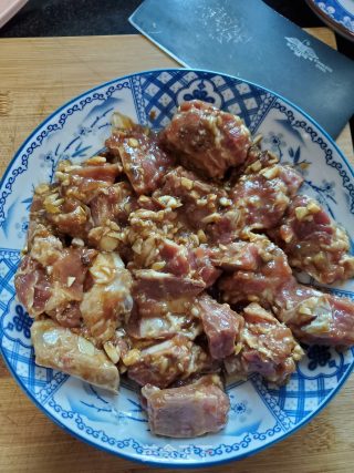 黄豆酱蒸排骨的做法步骤：4