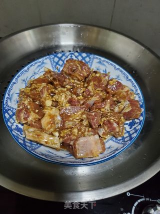 黄豆酱蒸排骨的做法步骤：5
