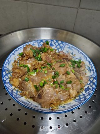 黄豆酱蒸排骨的做法步骤：7