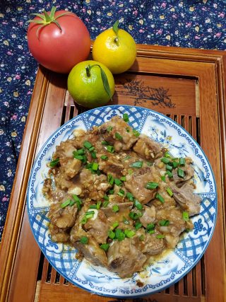 黄豆酱蒸排骨的做法步骤：8