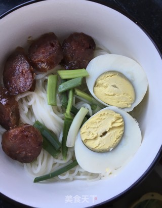 腊肠鸡蛋泡菜面的做法步骤：5